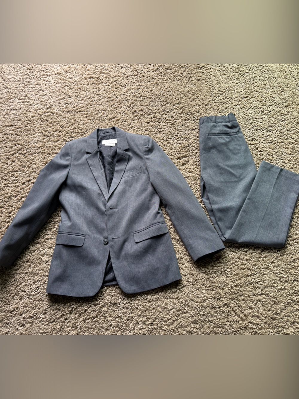 Boys Grey suit size 8